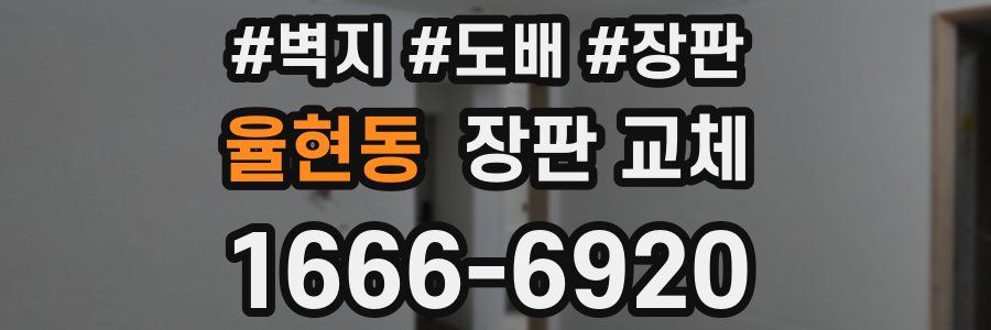 율현동 장판 교체