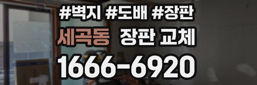 세곡동 장판 교체