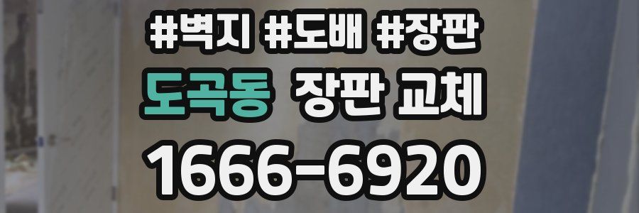 도곡동 장판 교체