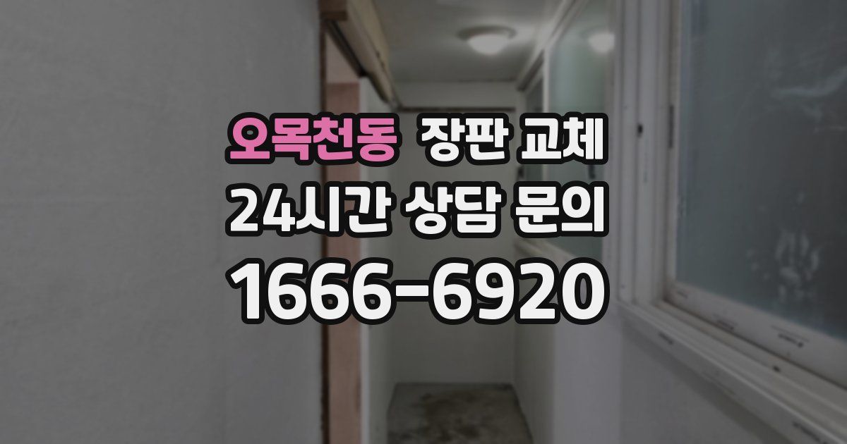 오목천동 장판 교체