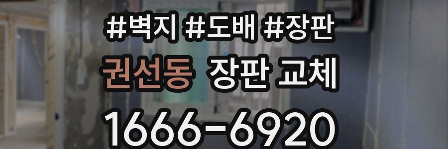 권선동 장판 교체
