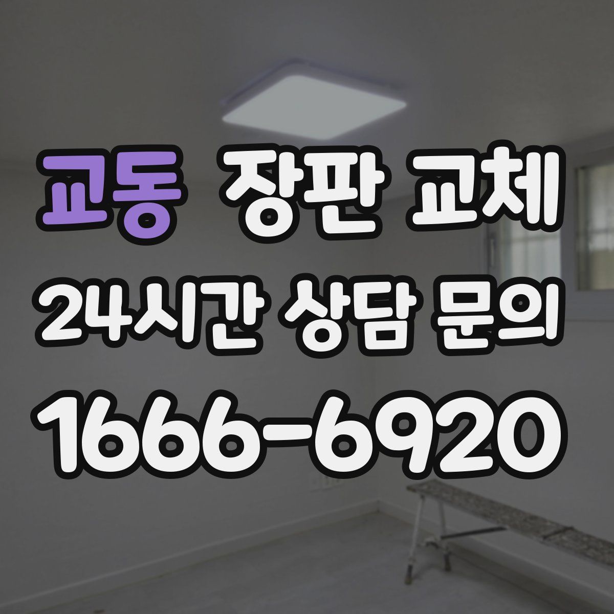 교동 장판 교체