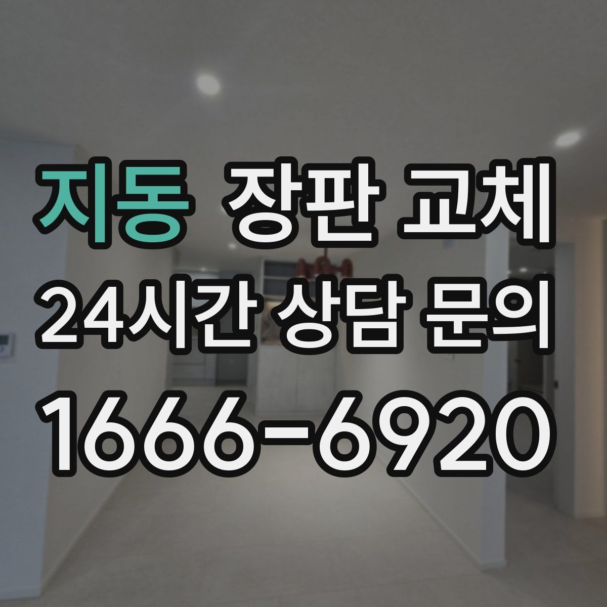 지동 장판 교체