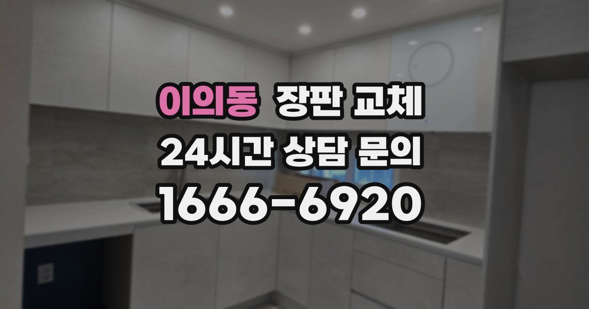 이의동 장판 교체