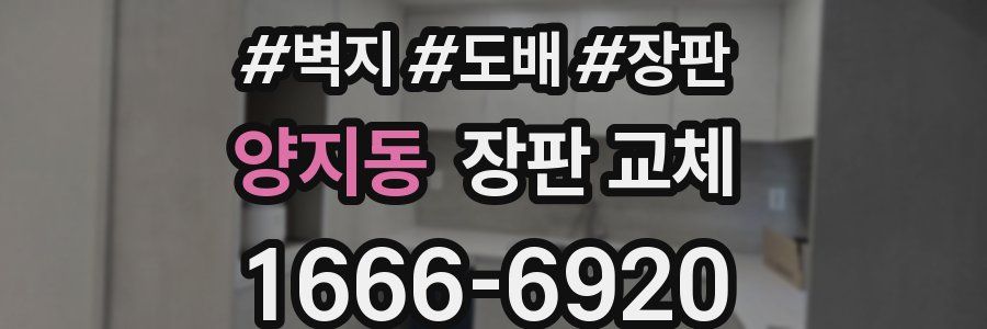 양지동 장판 교체