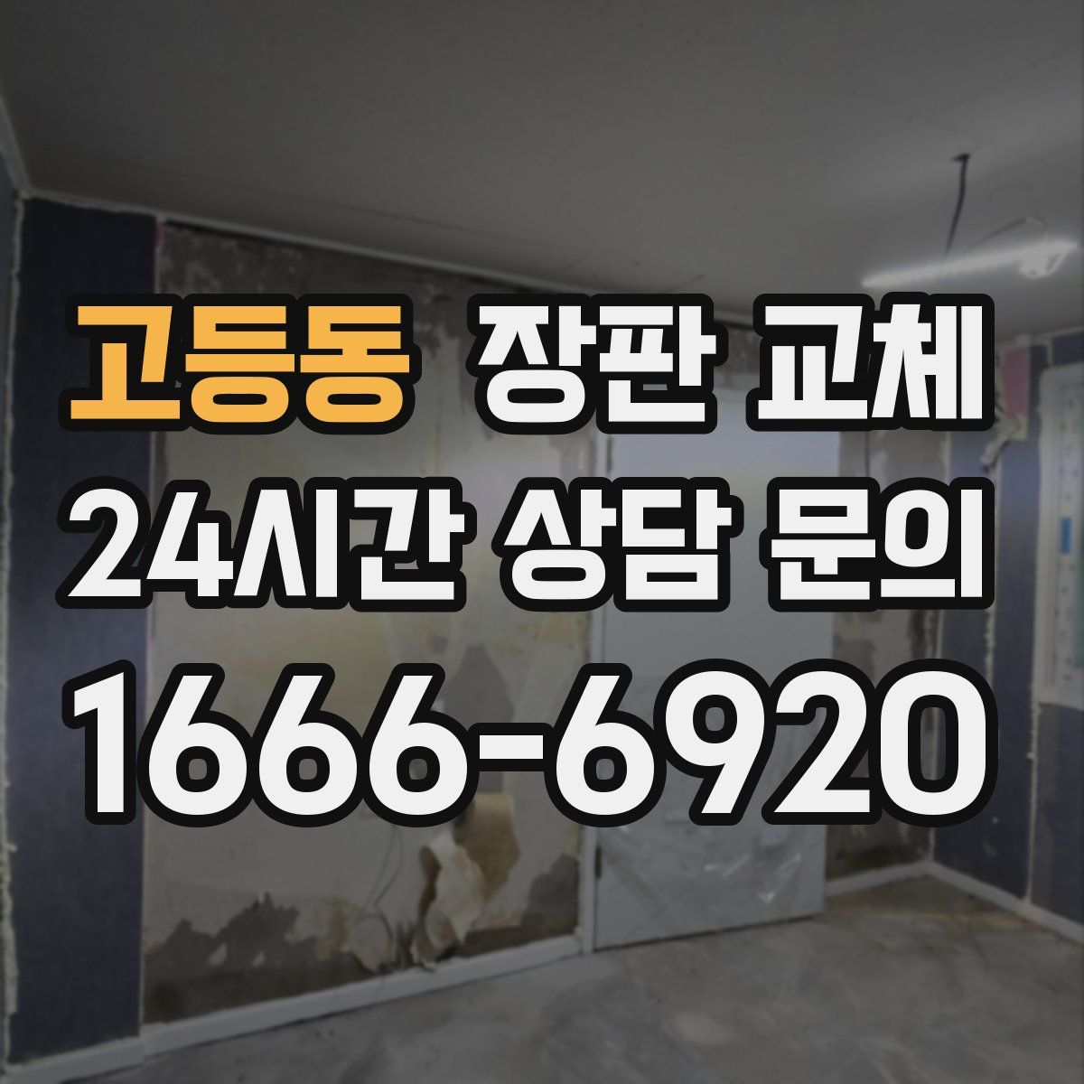 고등동 장판 교체