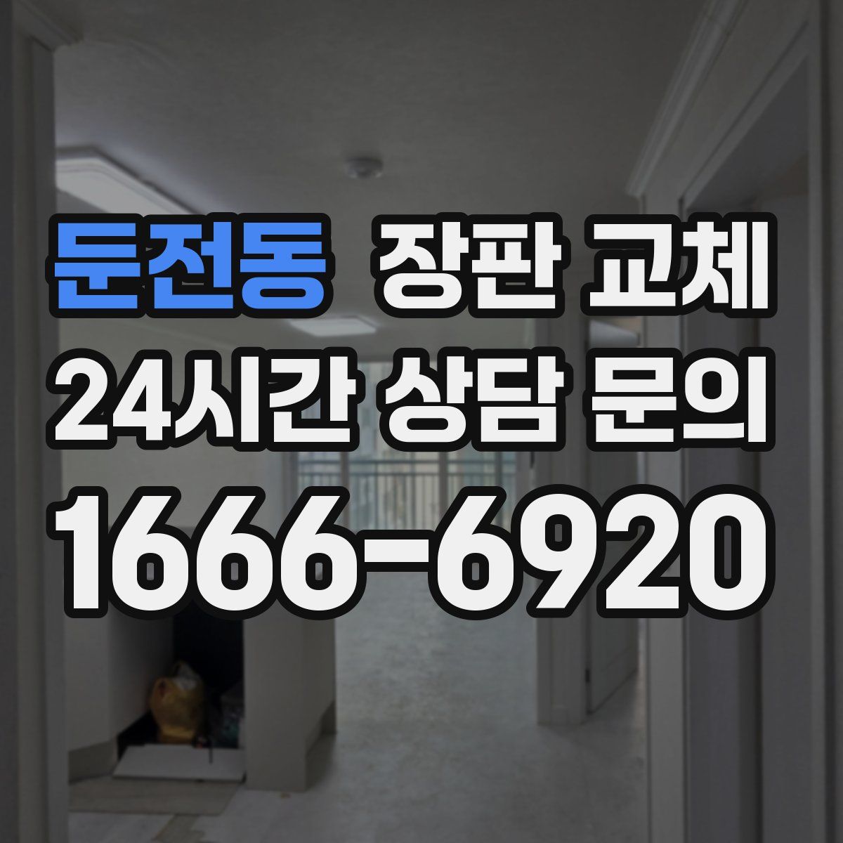 둔전동 장판 교체