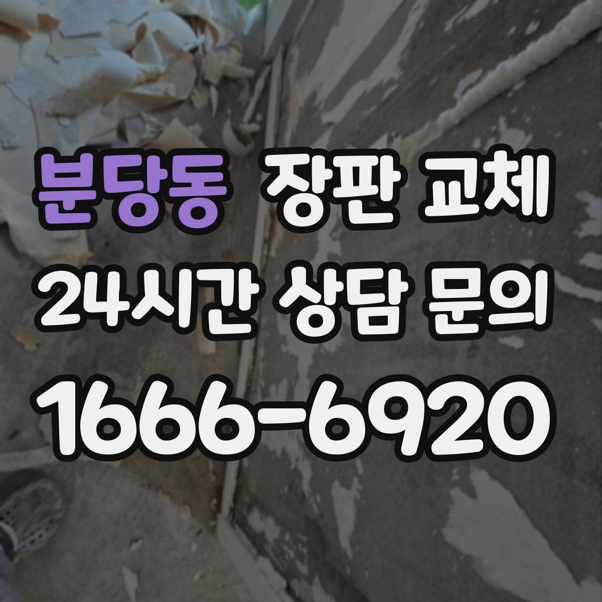 분당동 장판 교체
