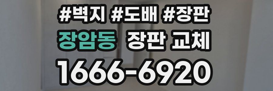 장암동 장판 교체