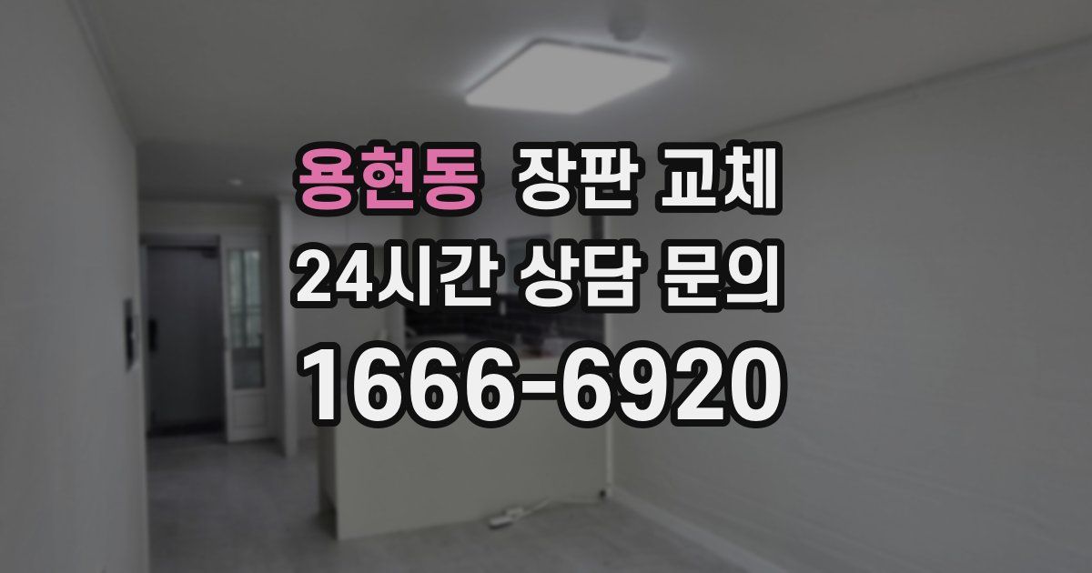 용현동 장판 교체