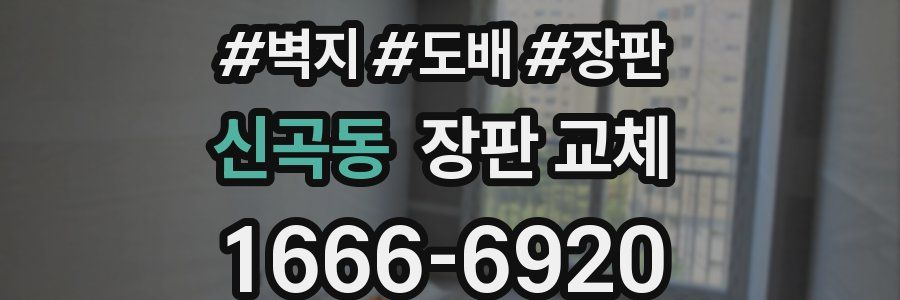 신곡동 장판 교체