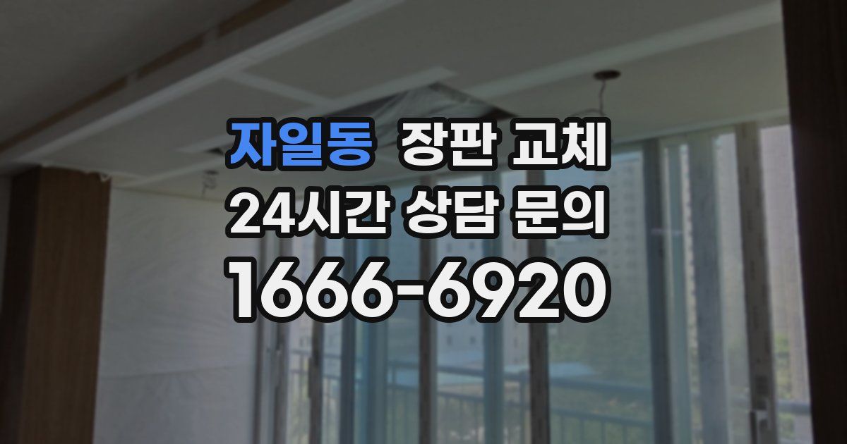 자일동 장판 교체