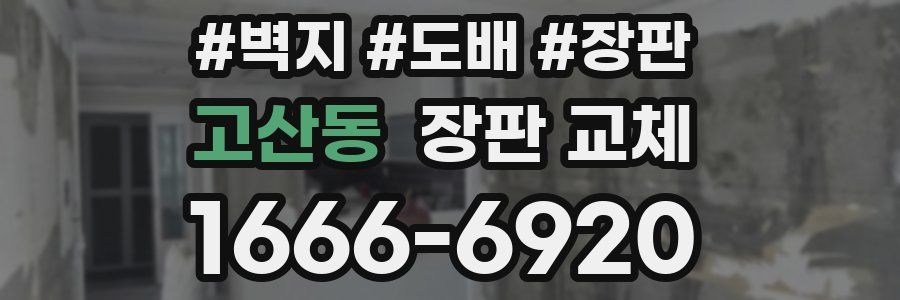 고산동 장판 교체