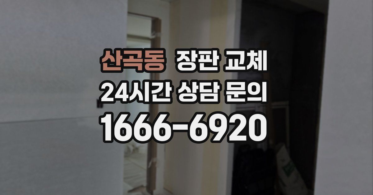 산곡동 장판 교체