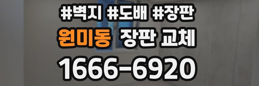 원미동 장판 교체