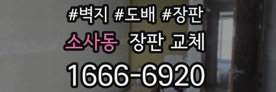 소사동 장판 교체