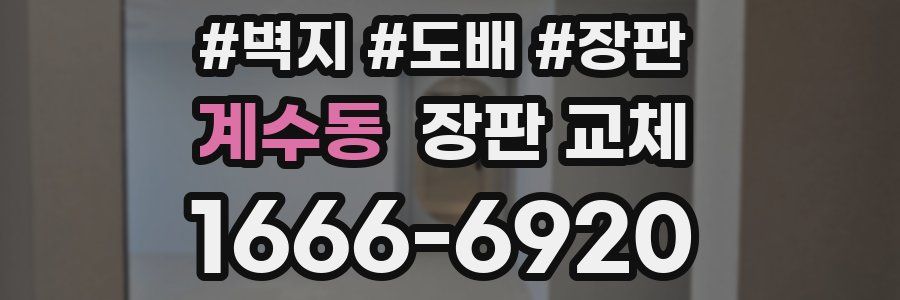 계수동 장판 교체