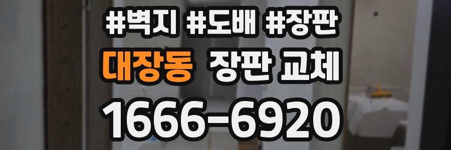 대장동 장판 교체