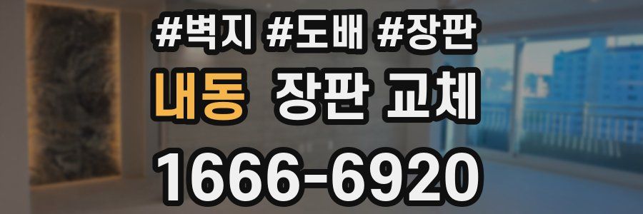 내동 장판 교체