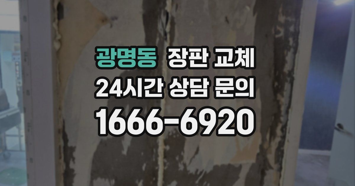 광명동 장판 교체