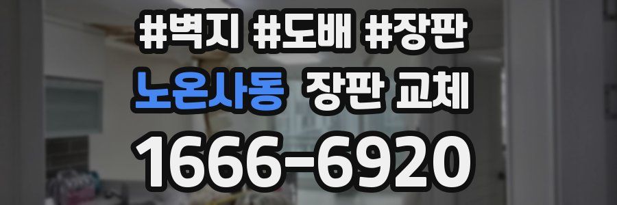노온사동 장판 교체