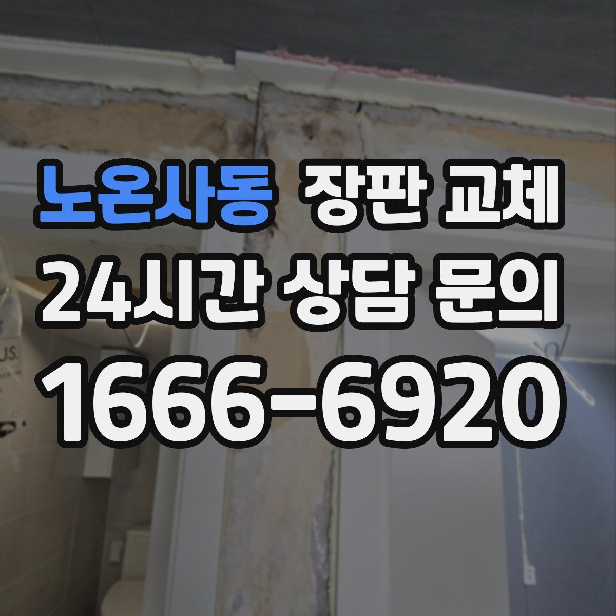 노온사동 장판 교체