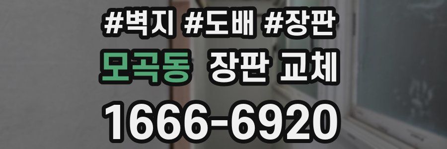 모곡동 장판 교체