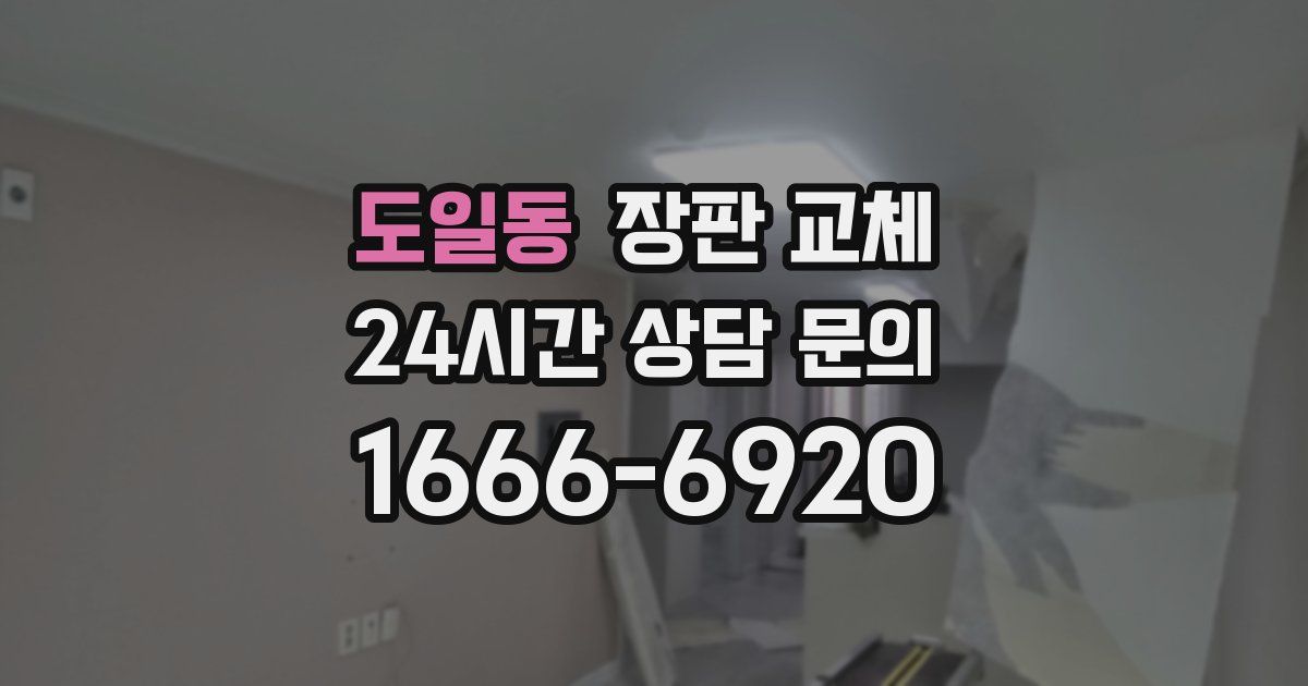 도일동 장판 교체