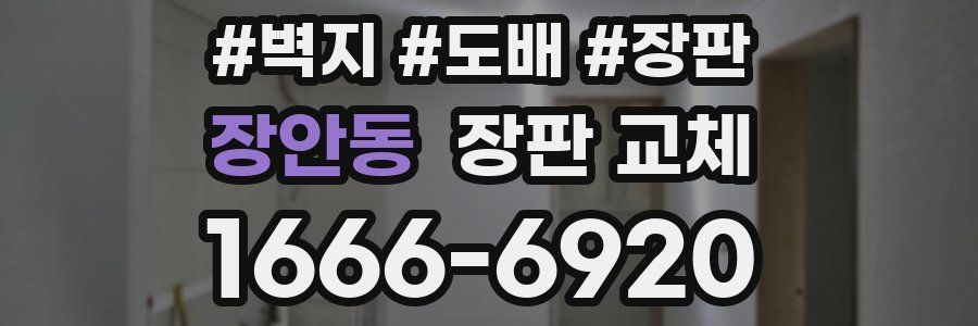 장안동 장판 교체