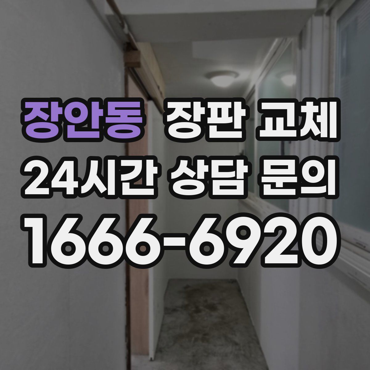장안동 장판 교체