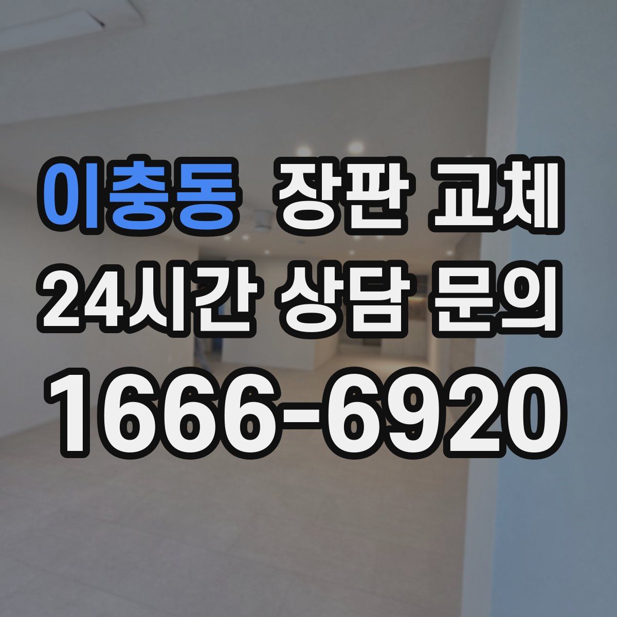 이충동 장판 교체