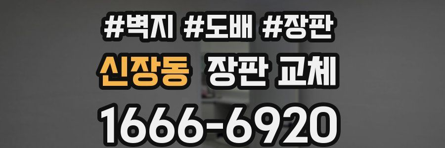 신장동 장판 교체