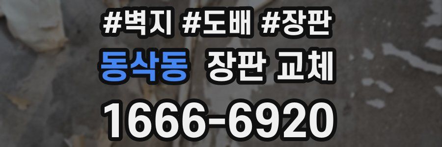 동삭동 장판 교체