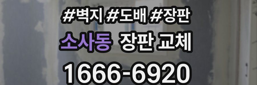 소사동 장판 교체