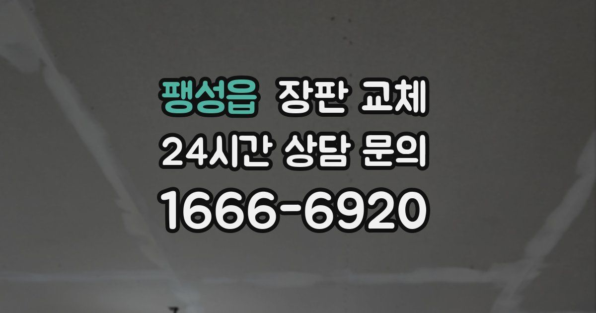 팽성읍 장판 교체