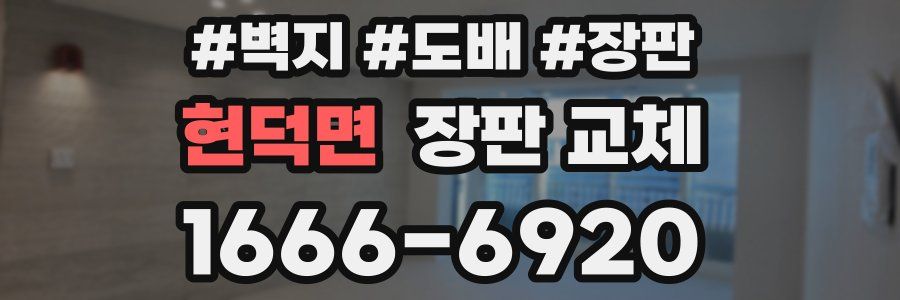 현덕면 장판 교체