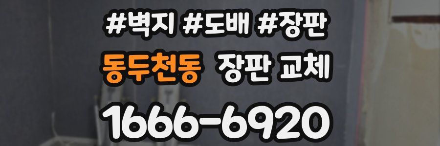 동두천동 장판 교체
