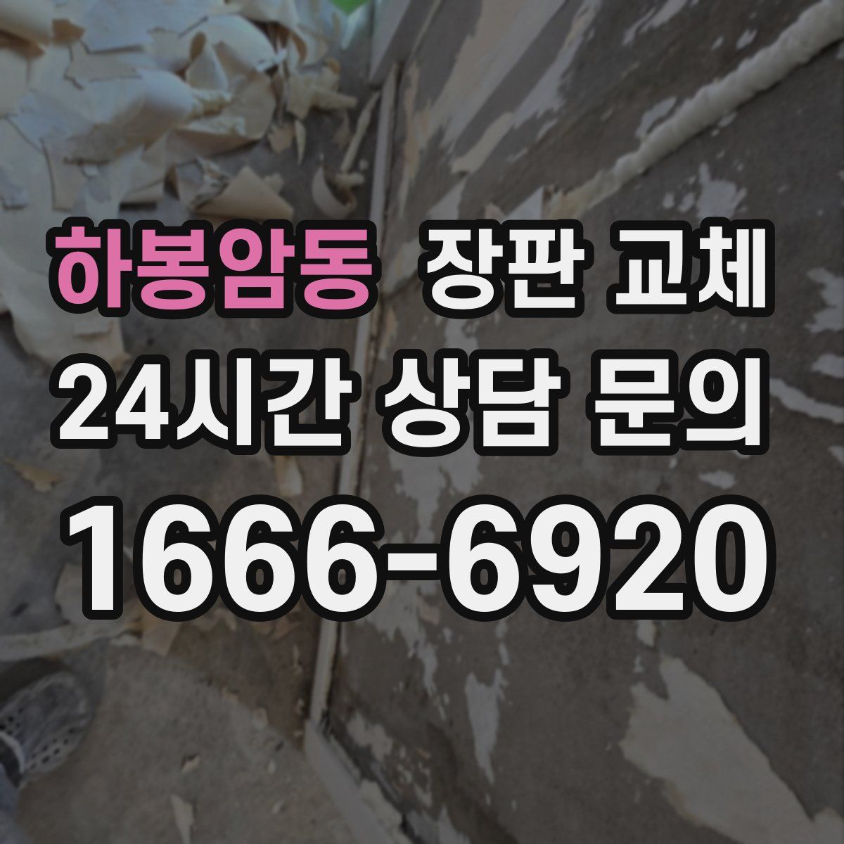 하봉암동 장판 교체