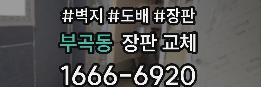 부곡동 장판 교체