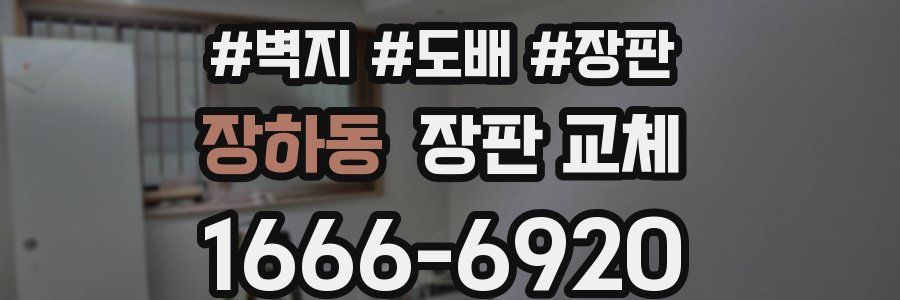 장하동 장판 교체