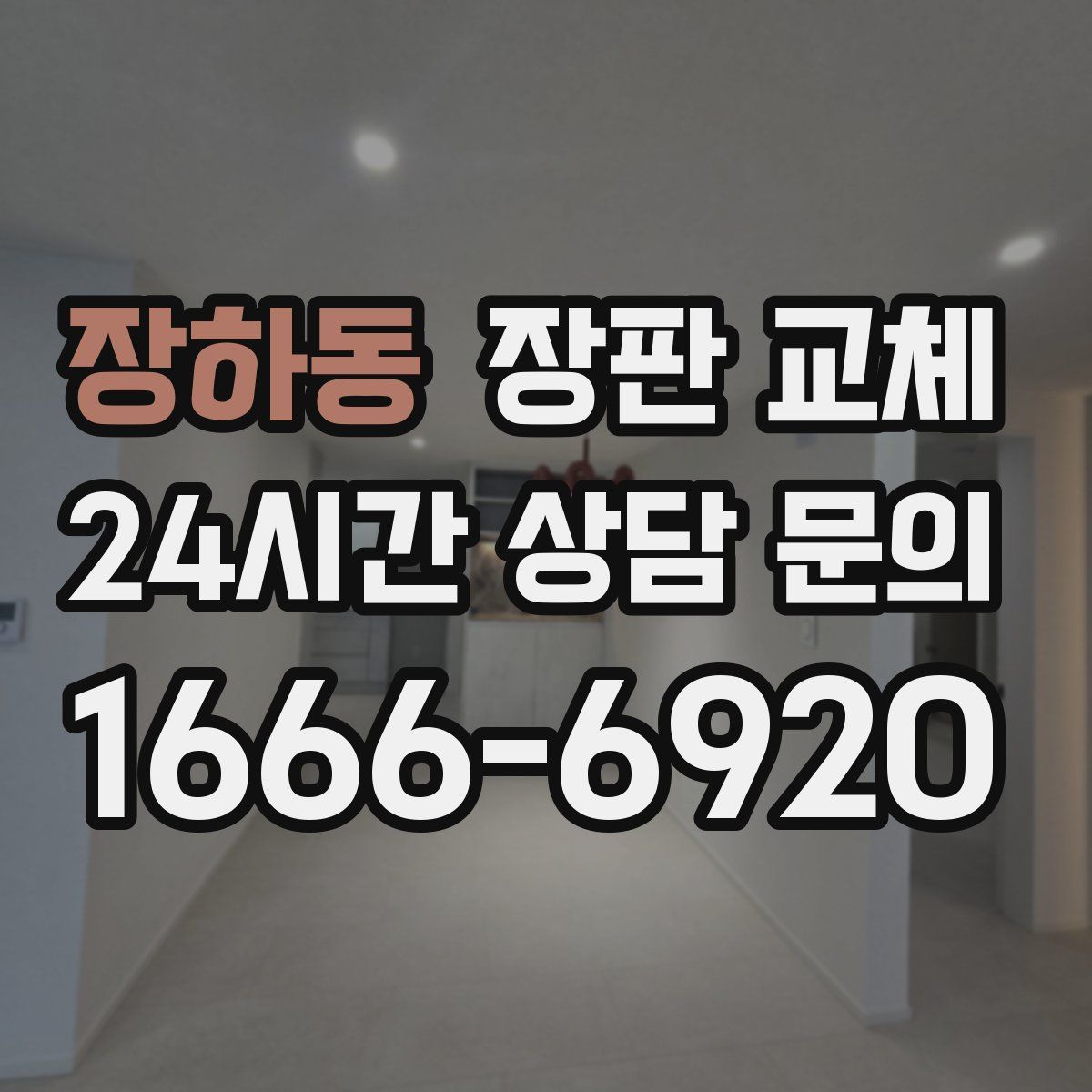 장하동 장판 교체