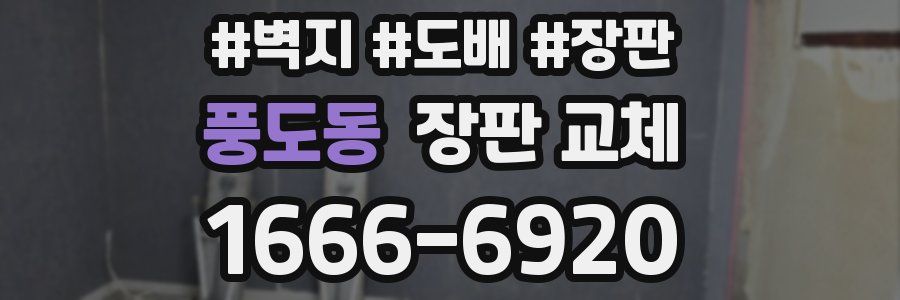 풍도동 장판 교체