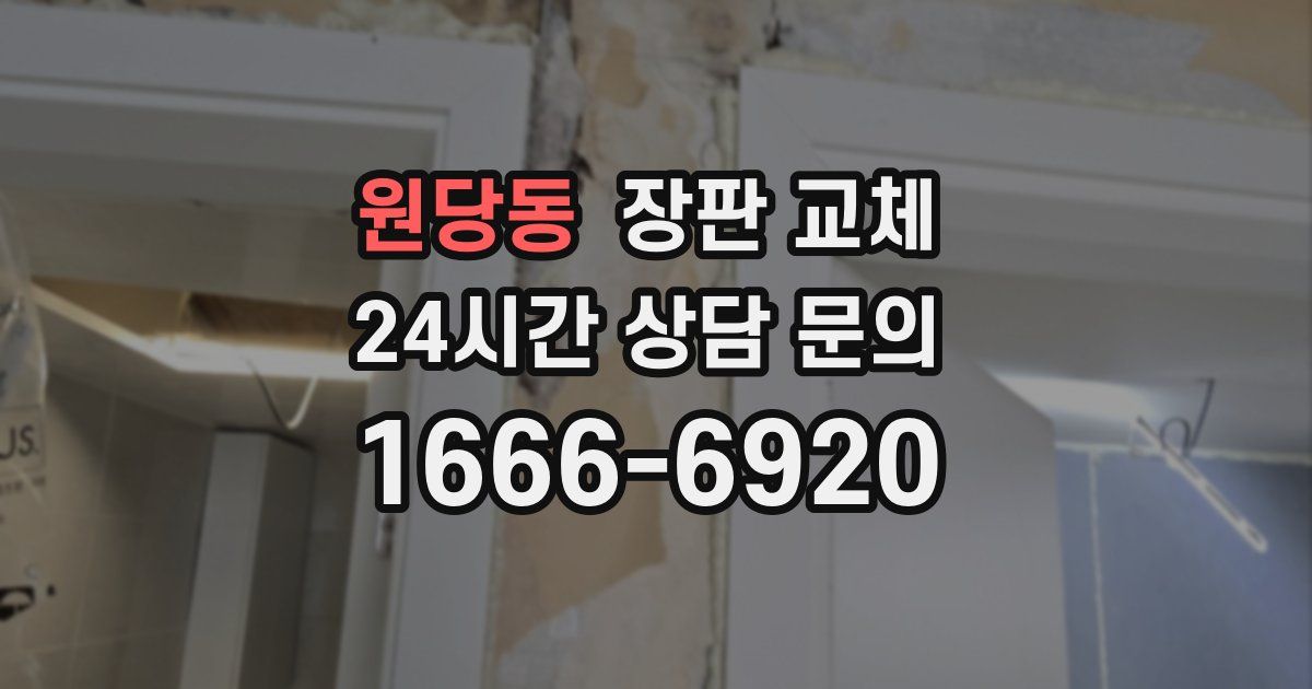원당동 장판 교체