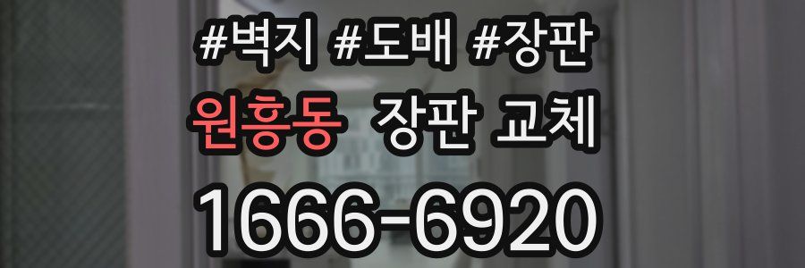 원흥동 장판 교체