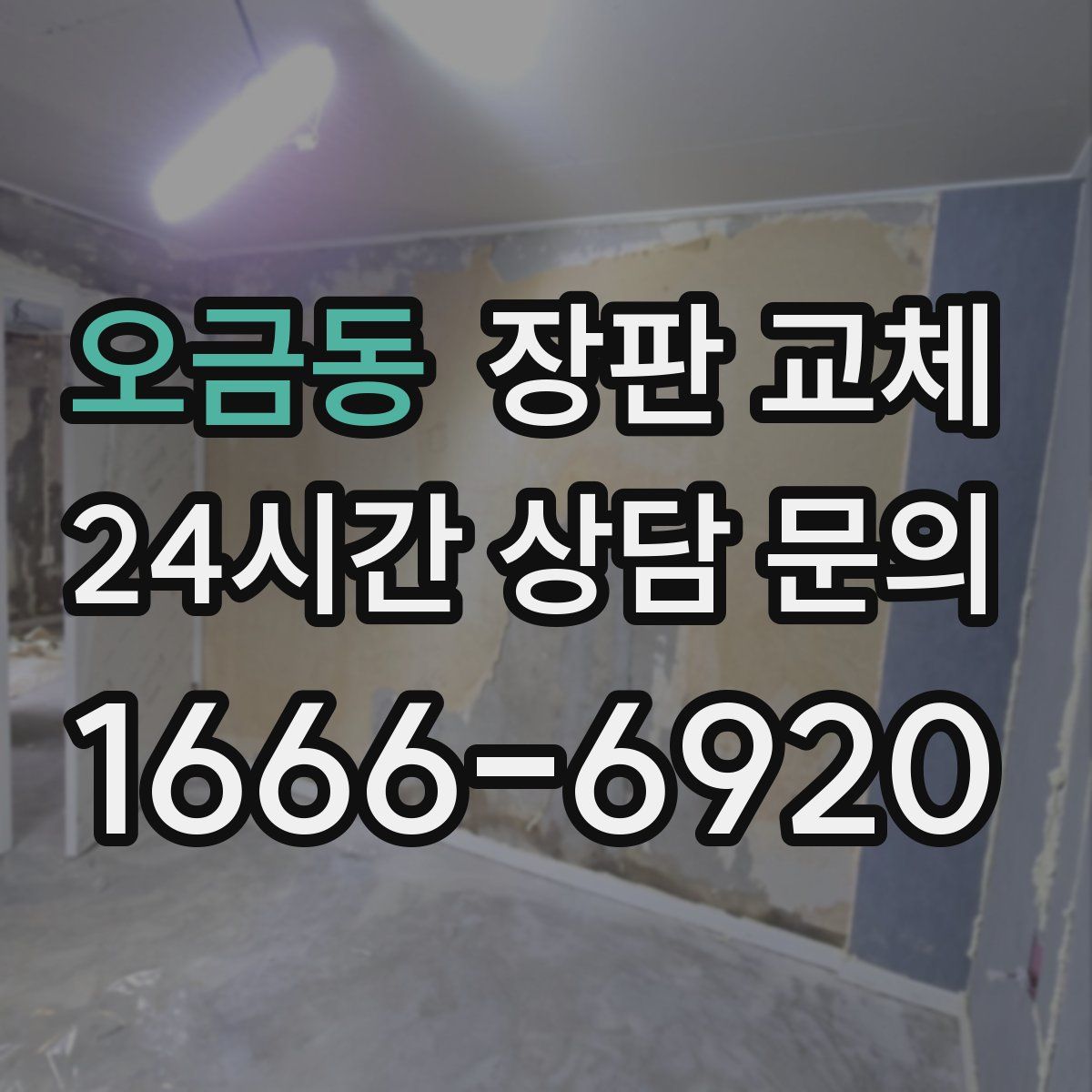 오금동 장판 교체