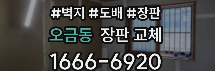 오금동 장판 교체