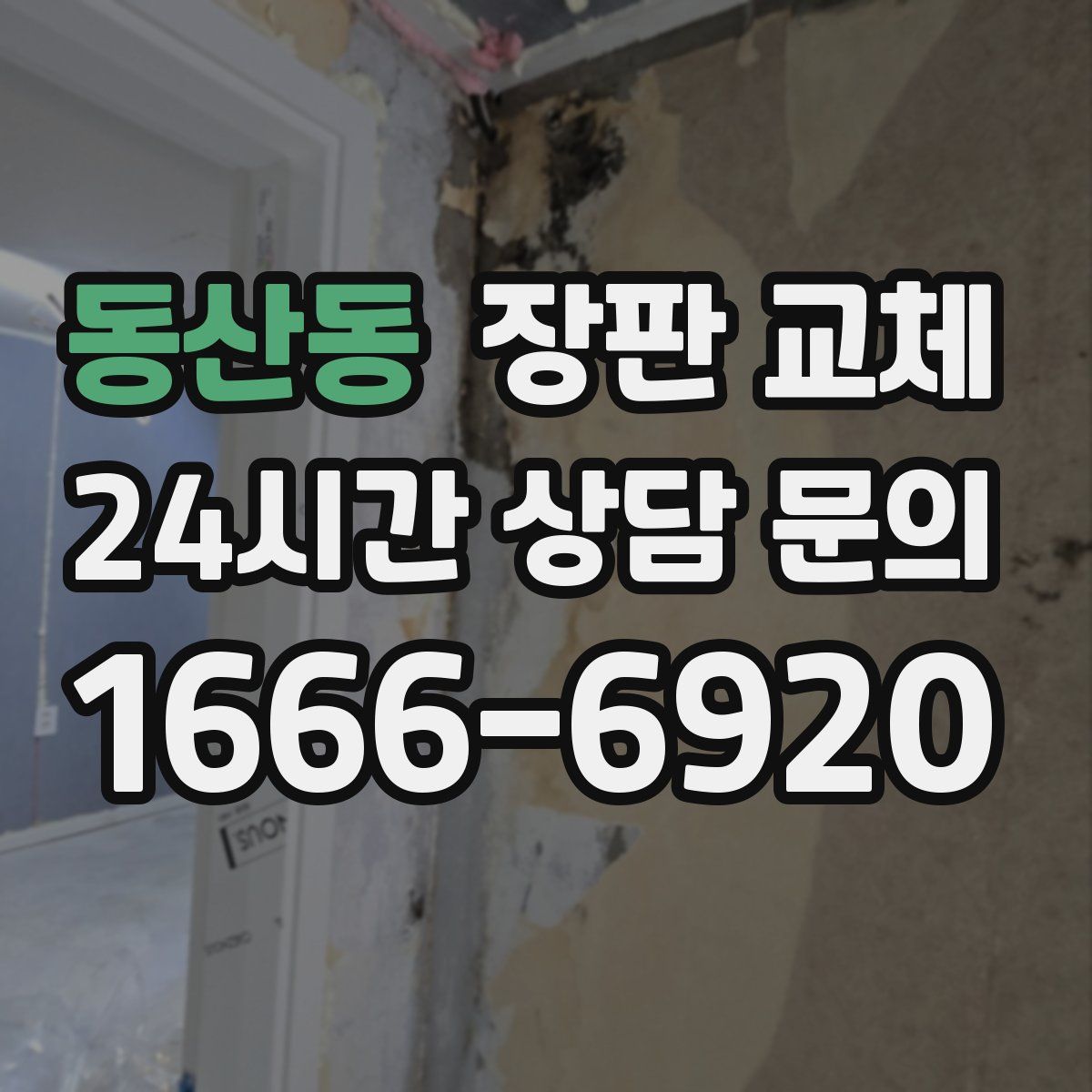 동산동 장판 교체
