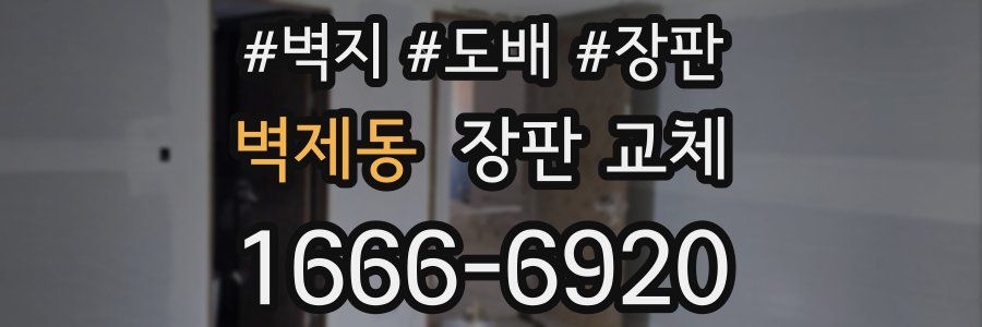 벽제동 장판 교체