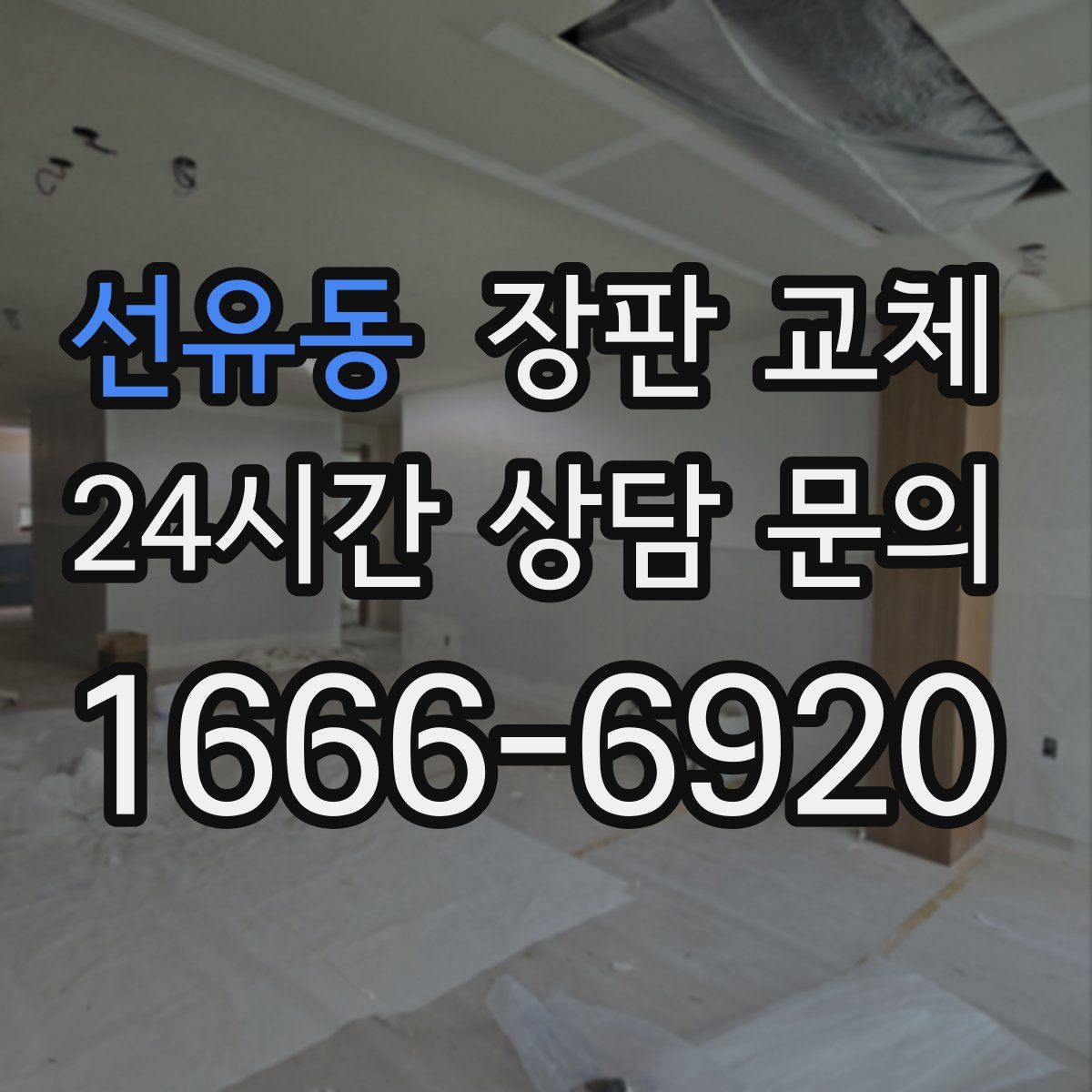 선유동 장판 교체