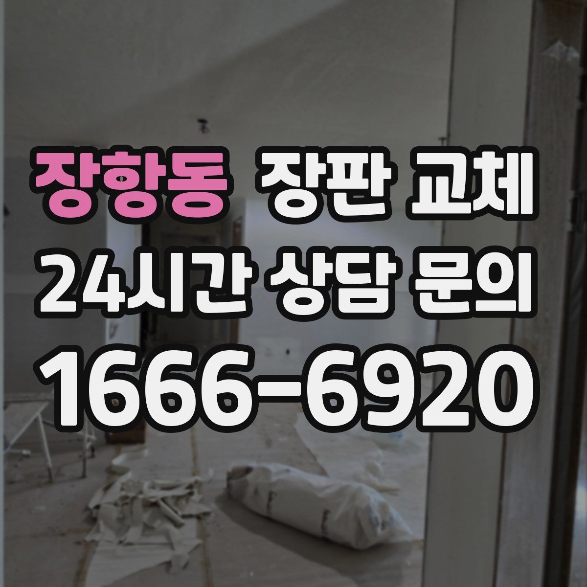 장항동 장판 교체